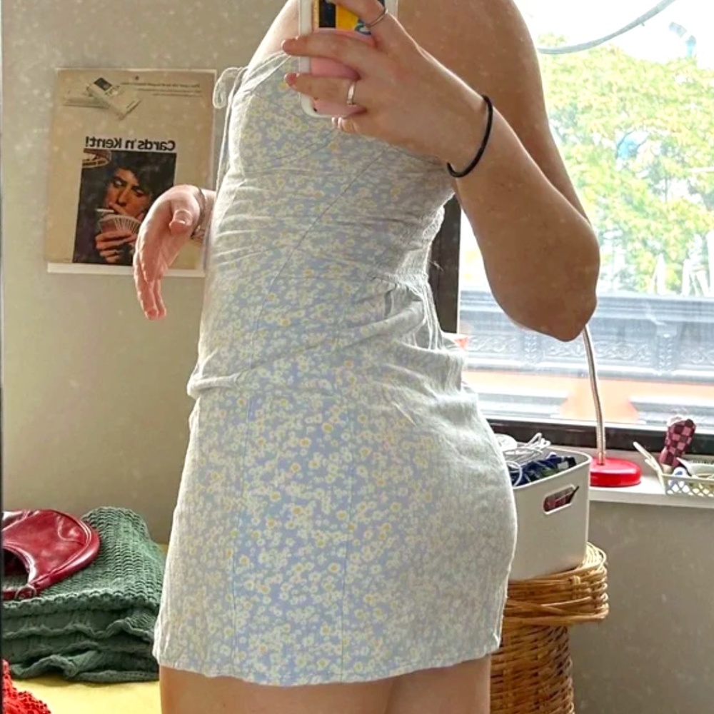 summer floral mini dress